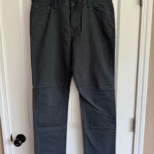 Banana Republic Gray Straight-Leg Jeans with Reinforced Knees